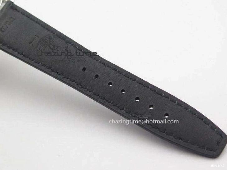 MIROTIME 0121 Portuguese IW545407 Black Dial ZF 1:1 Best Edition On Dark Blue Leather Strap DailyWear 7337